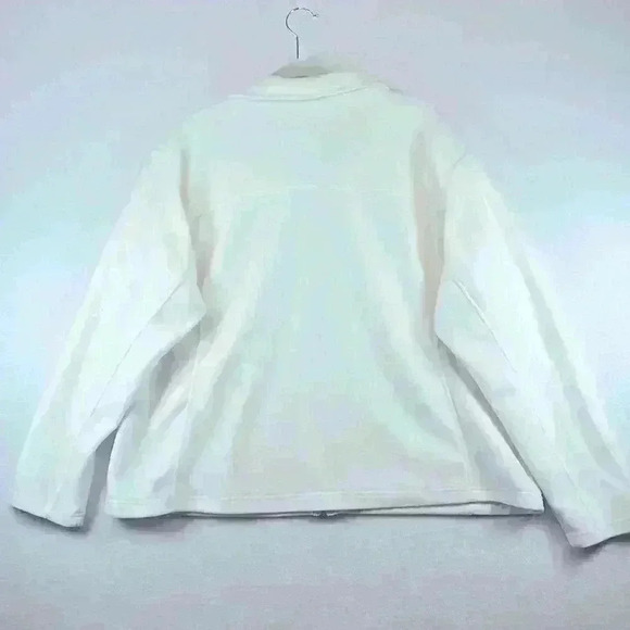 Columbia Fleece Jacket Plus Size 3X Ivory - Picture 3 of 7